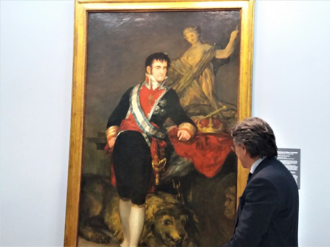 Retrato de Fernado VII, obra de Francisco de Goya que se muestra como obra invitada hasta junio en el Museo de Bellas Artes de Asturias, cedido por el Museo de Arte de Santander.