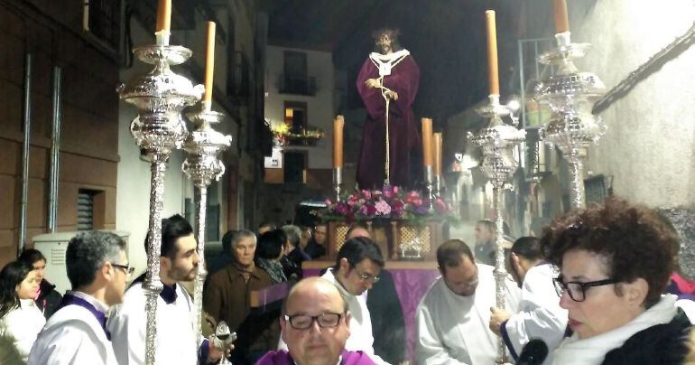 La imagen de Jesús de Medinaceli tiene mucha devoción entre los vecinos del barrio de La Magdalena