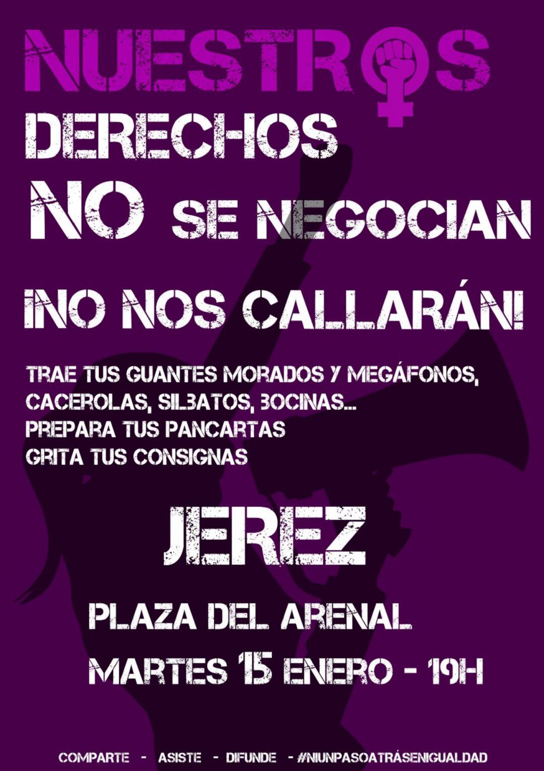 Cartel de la manifestación