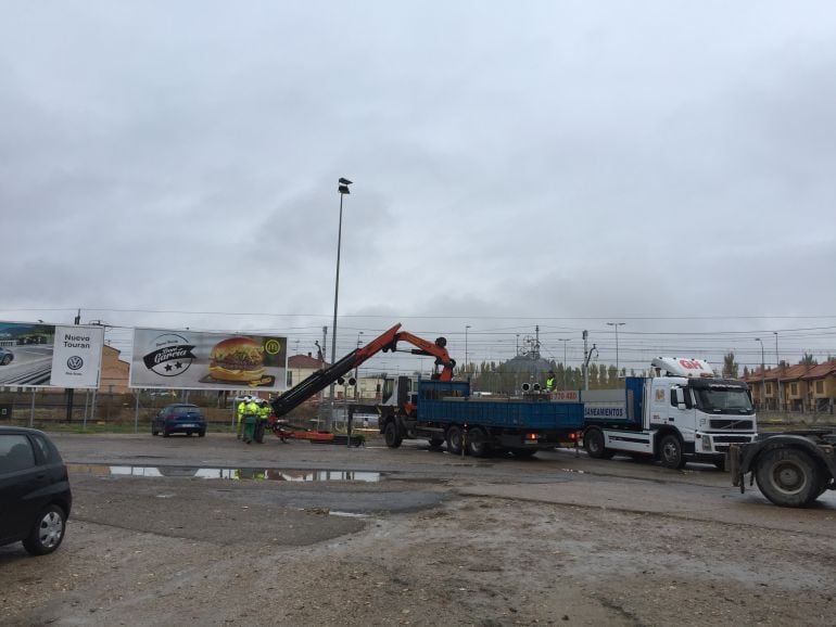 Obras de &quot;Los Tres Pasos&quot; en Palencia