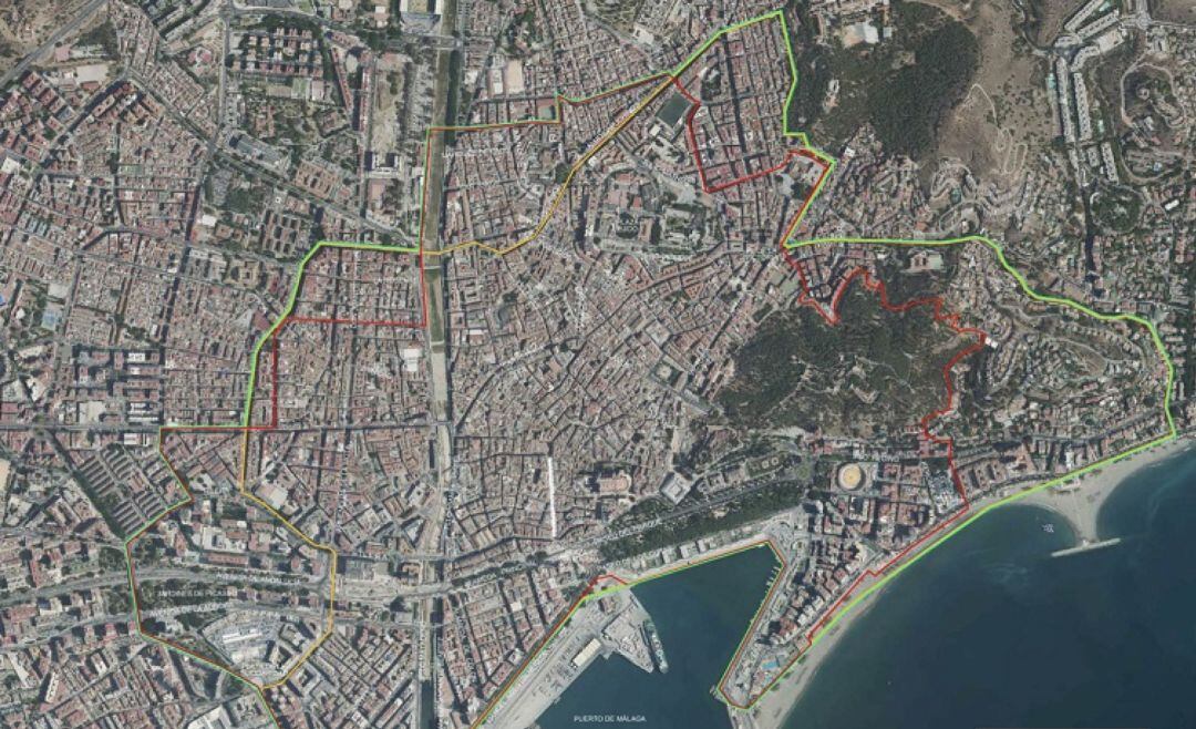 Mapa de Málaga