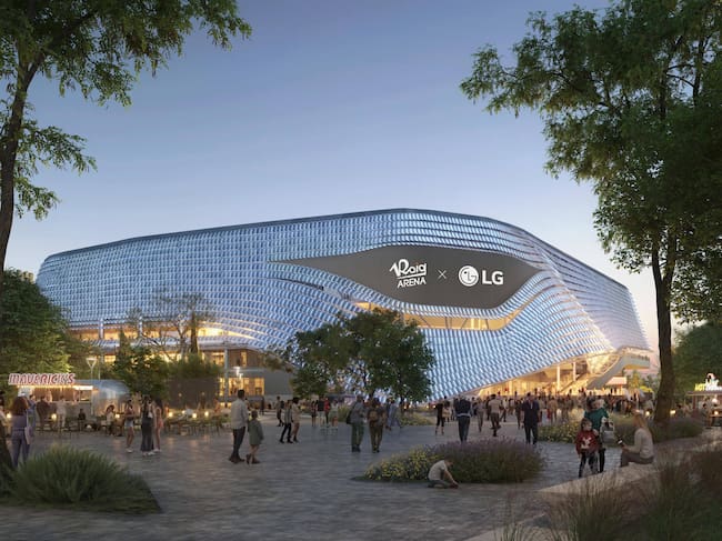 Figuración del estadio Roig Arena de València