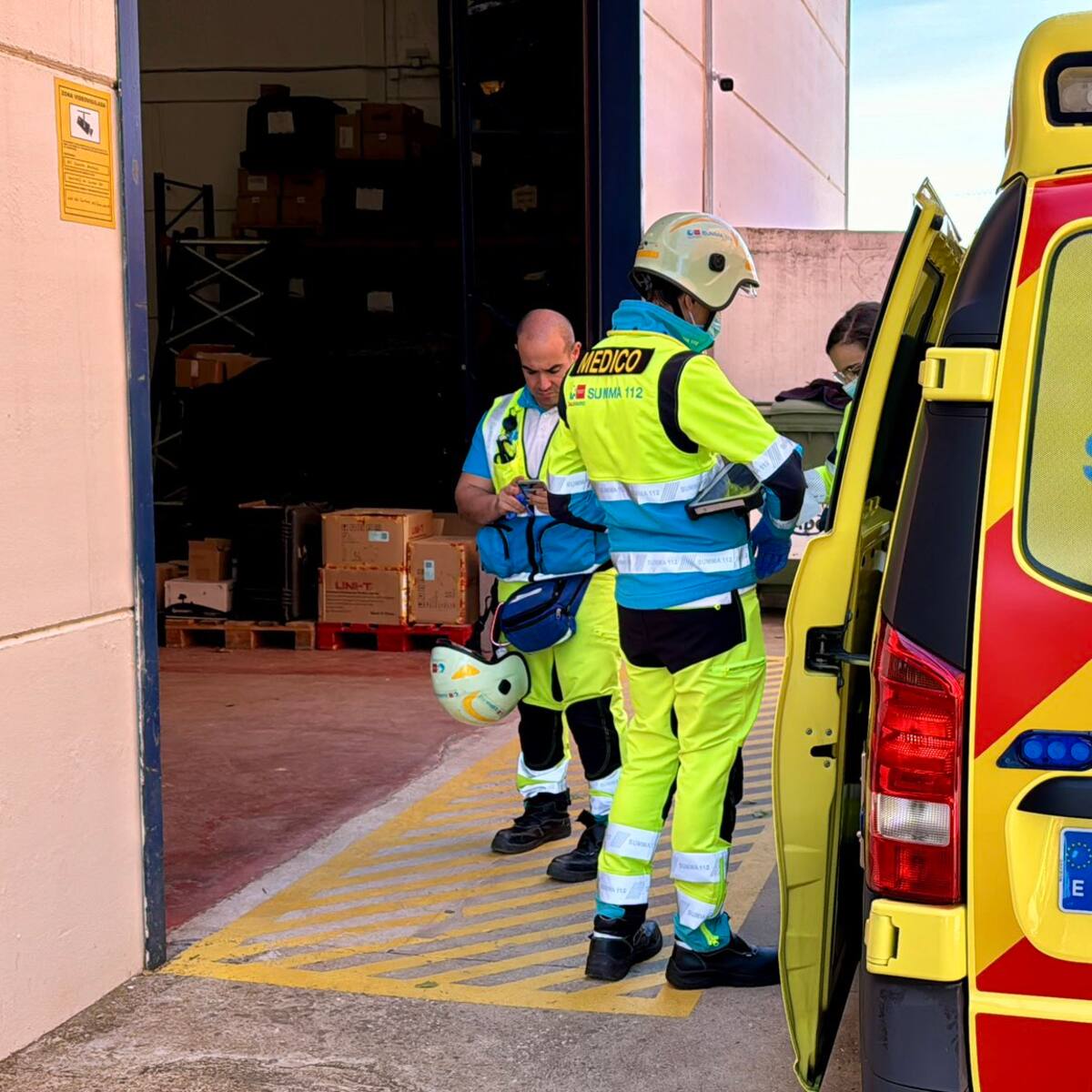 Continúa muy grave el trabajador accidentado este fin de semana en Getafe