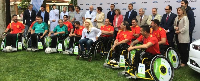 Presentación de la nueva modalidad de fútbol en silla, A-ball