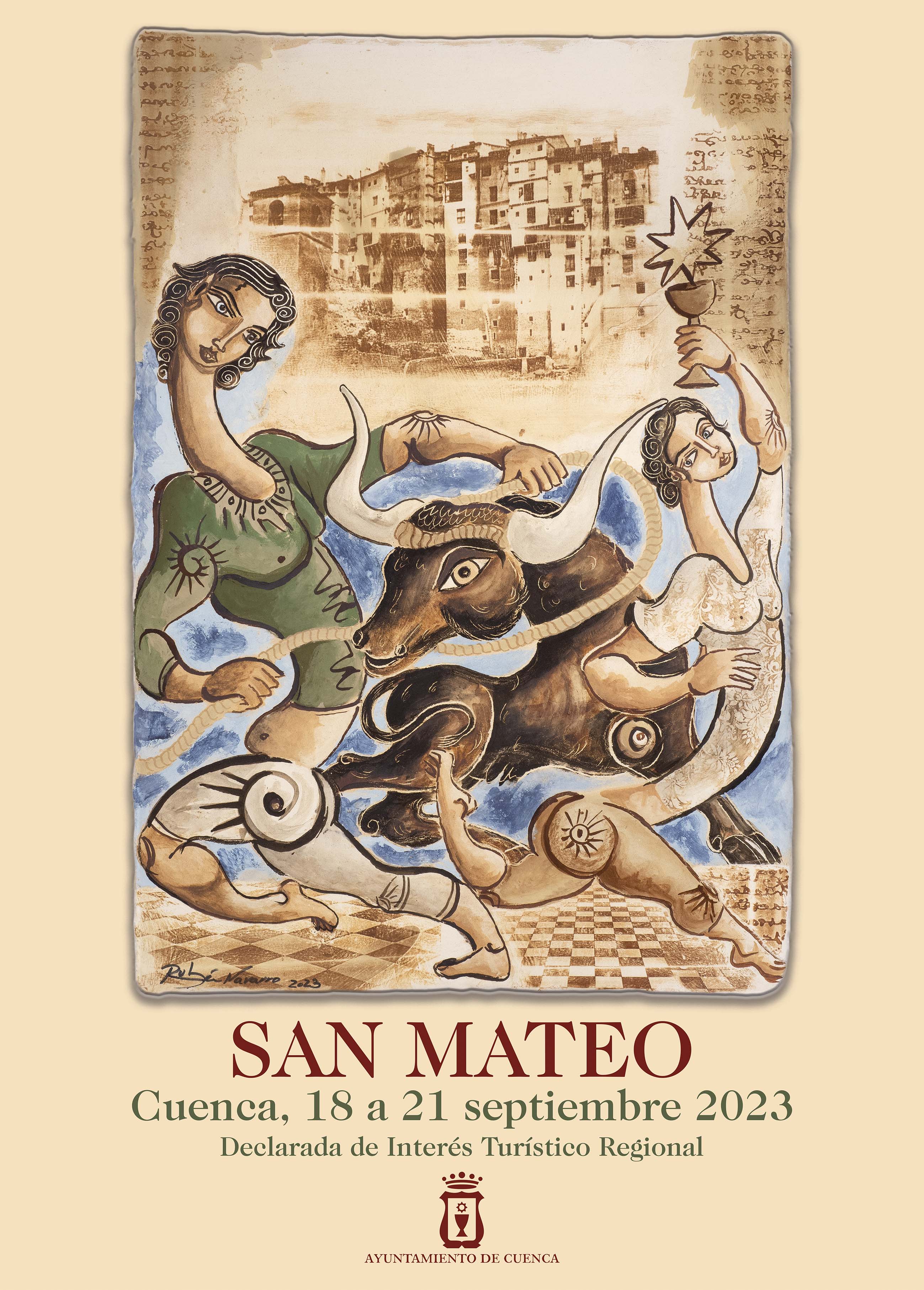 El cartel de San Mateo 2023, obra de Rubén Navarro