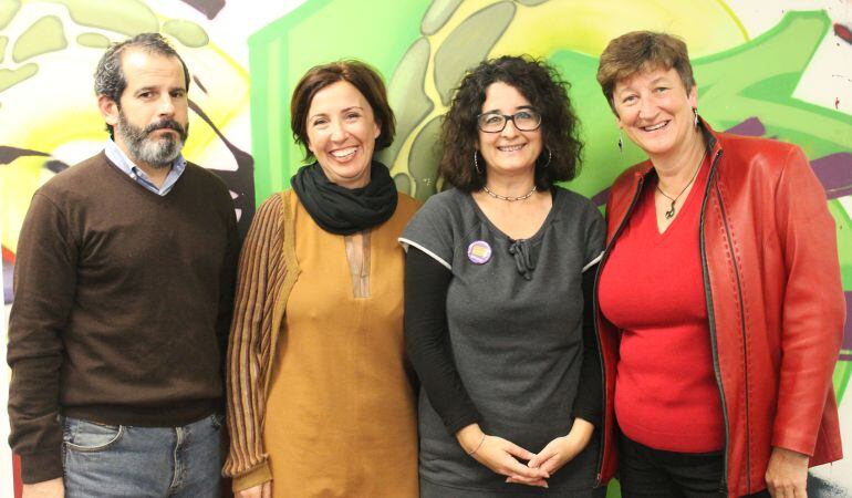 (izq → dcha) Carlos Arcaya, Laura Vilanova, Consuelo Navarro y Ruth Haswell