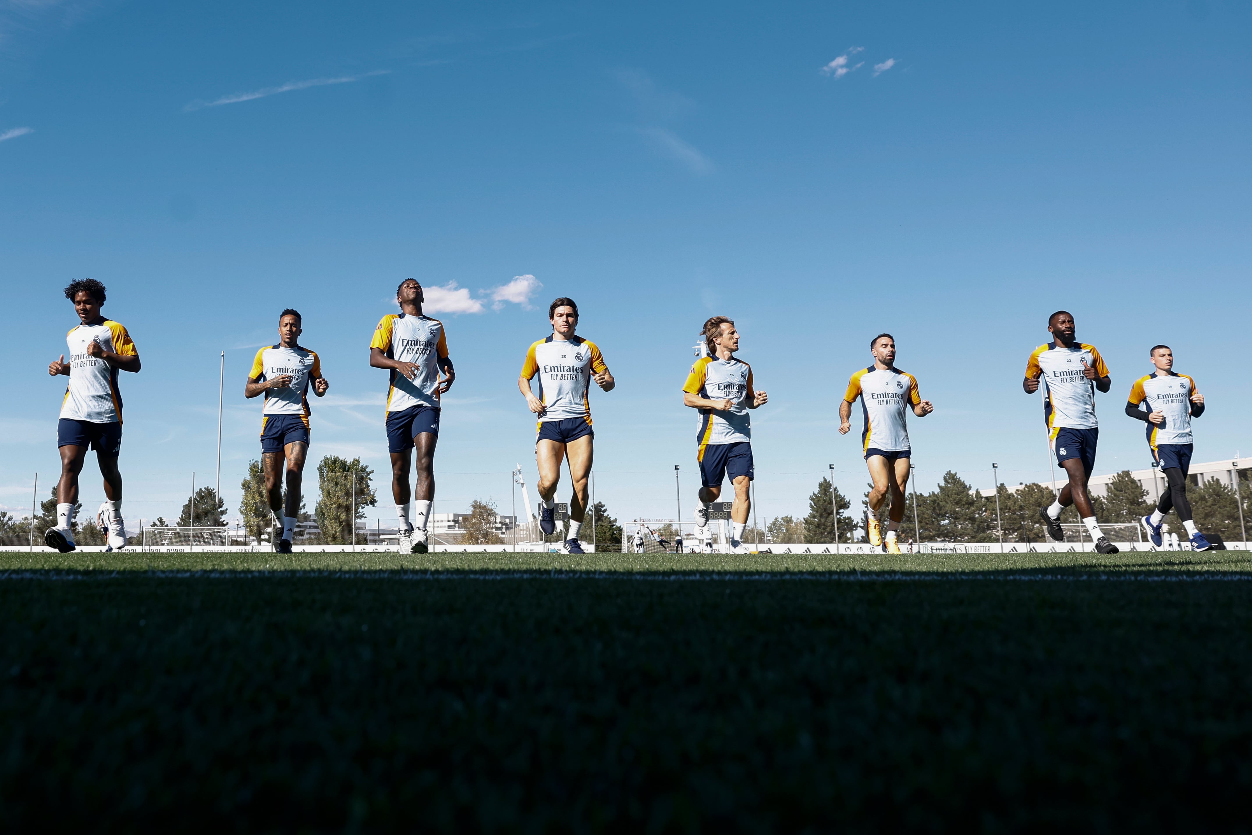 Uno de los entrenamientos del Real Madrid