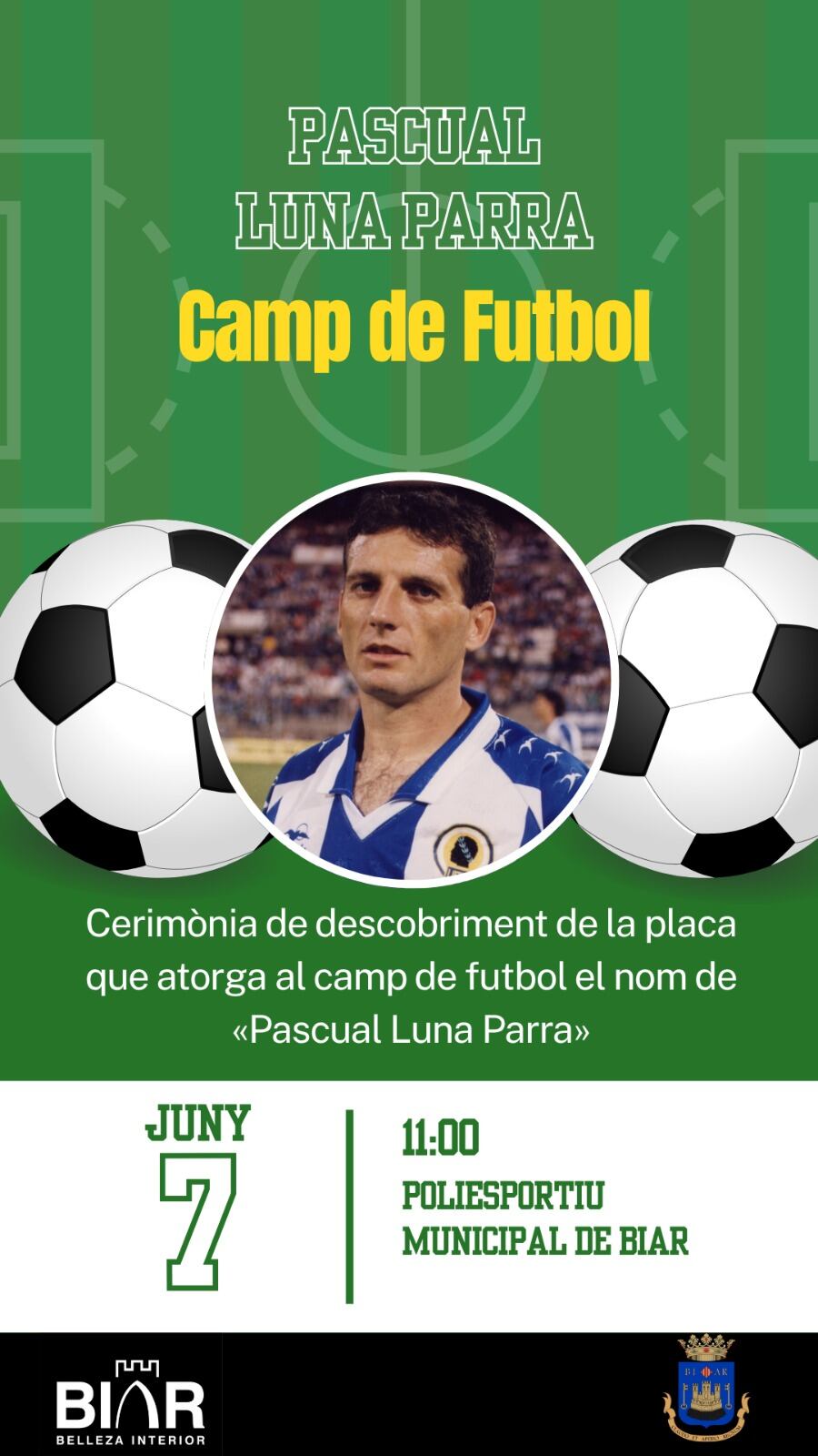 Cartel anunciador del acto