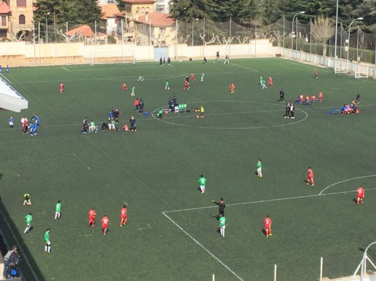 El campo de San Andrés, habitual escenario de competiciones de fútbol base.