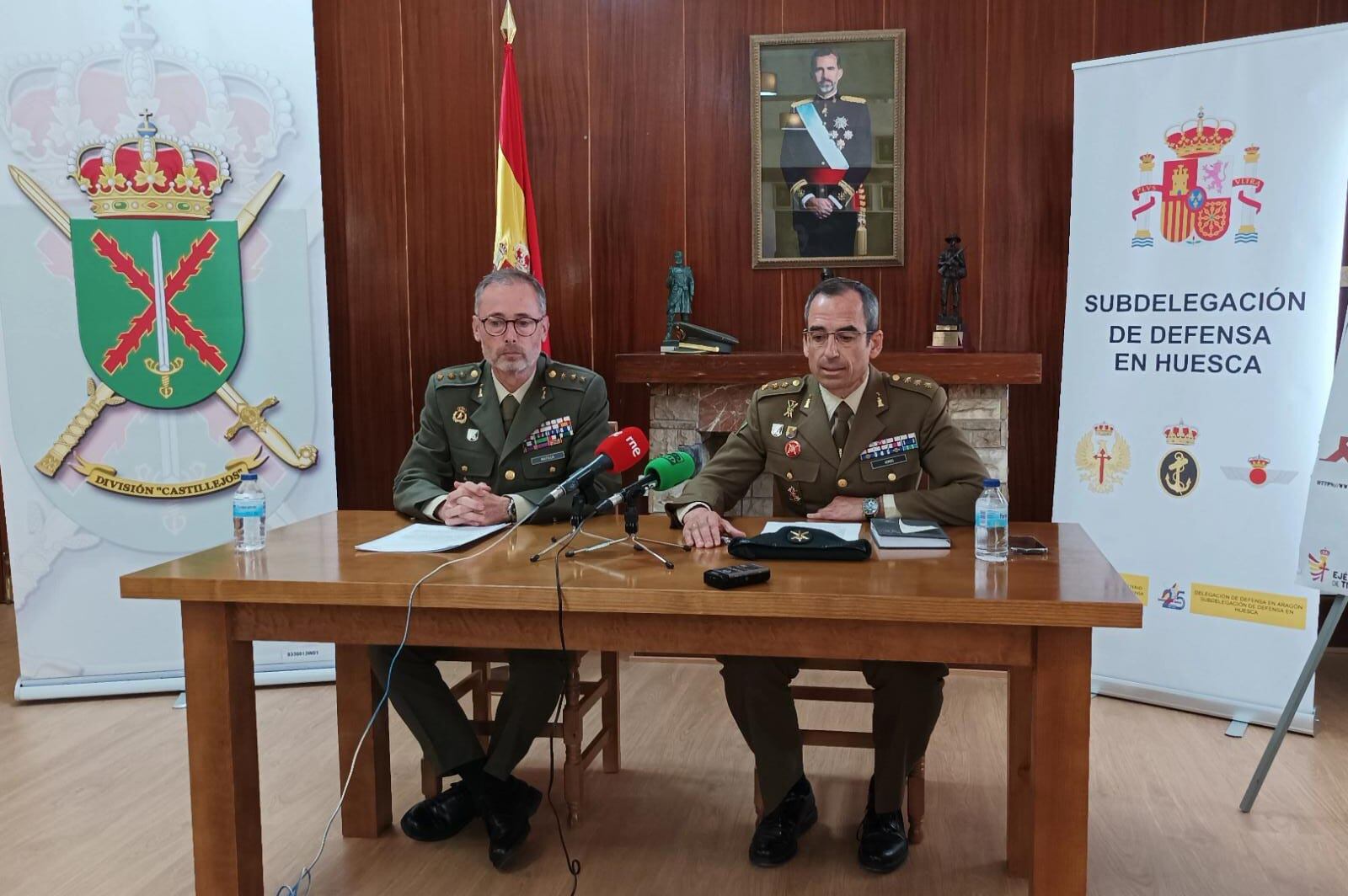 Presentación de la Jura de Bandera en Huesca.