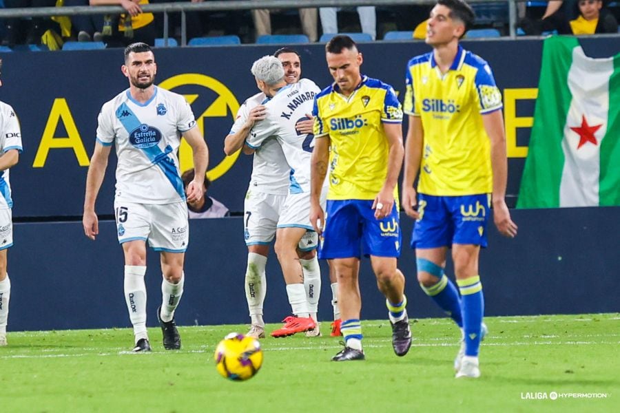 El Deportivo deja en evidencia los problemas del Cádiz CF. Foto: LaLiga.