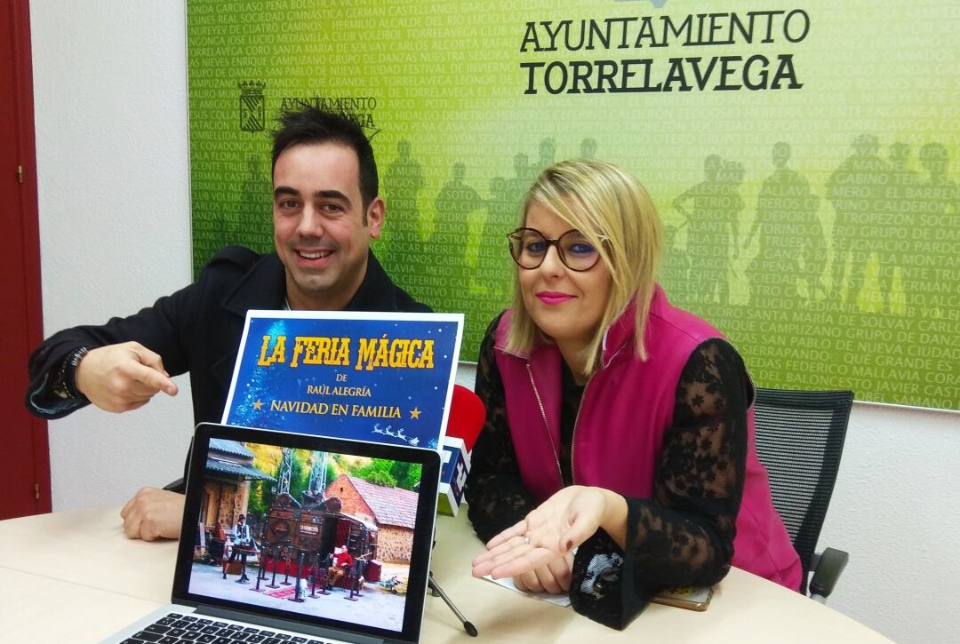 Rául Alegría y Cristina García Viñas durante la presentación de la Feria.