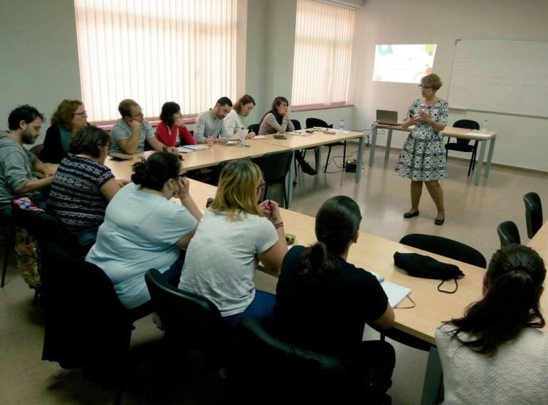 Una de las sesiones del taller