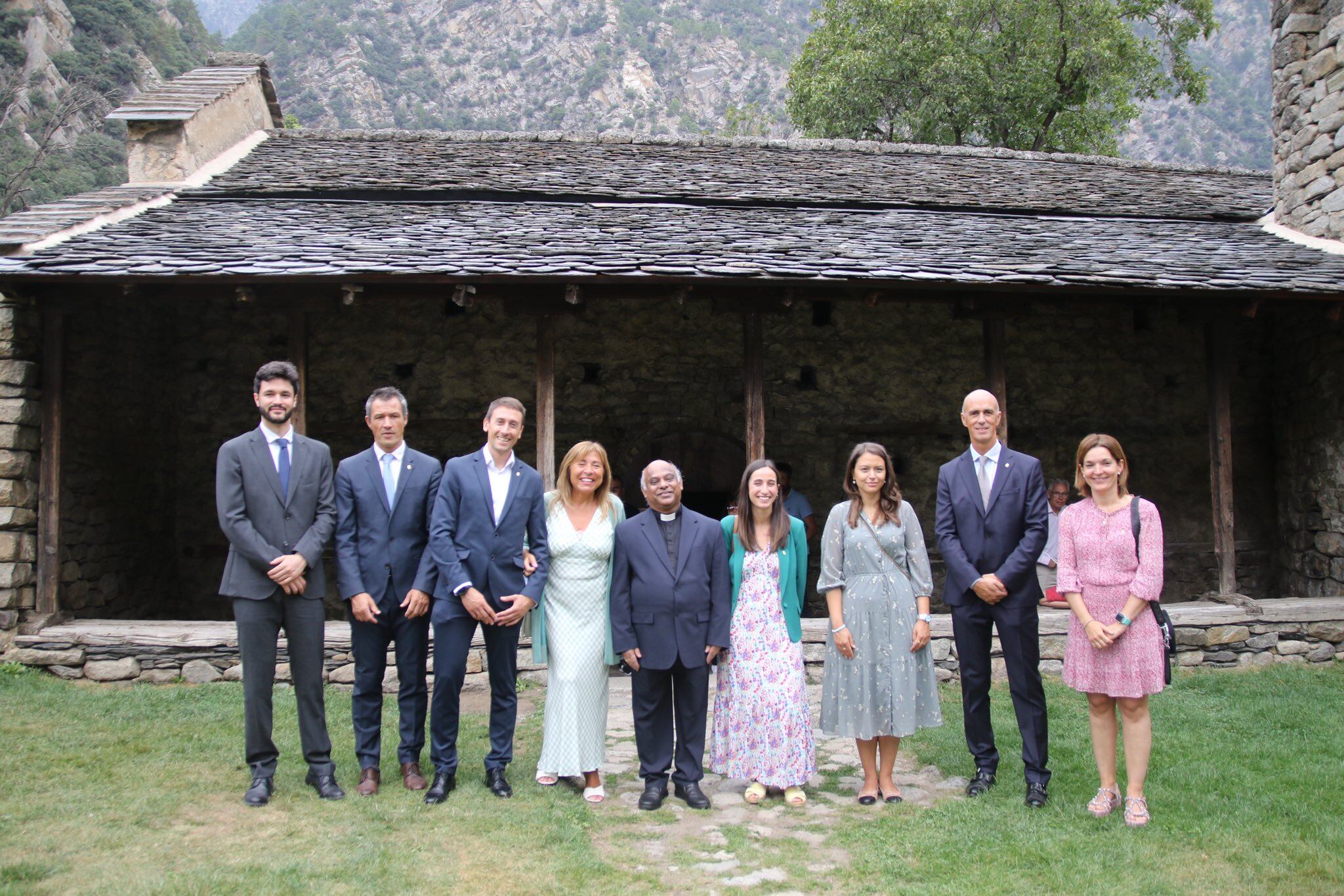 La cònsol menor d'Andorra la Vella, Olalla Losada, a la festa major de Santa Coloma