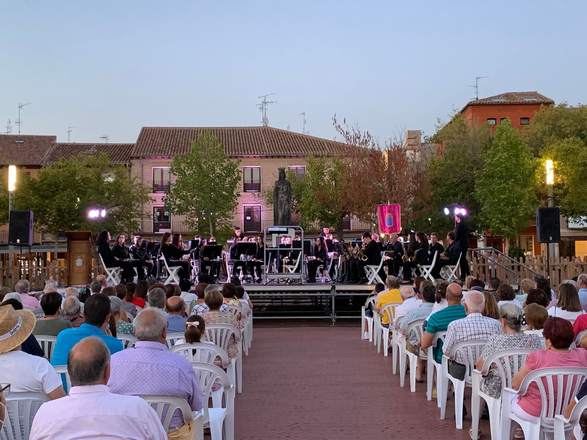 Imagen del concierto de la Banda de la Escuela Municipal de Música del pasado martes