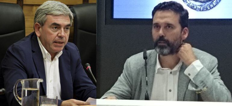 Mariano Marín, Delegado del Gobierno en Asturias (izq.) y Ricardo Fernández, concejal de Seguridad Ciudadana de Oviedo.