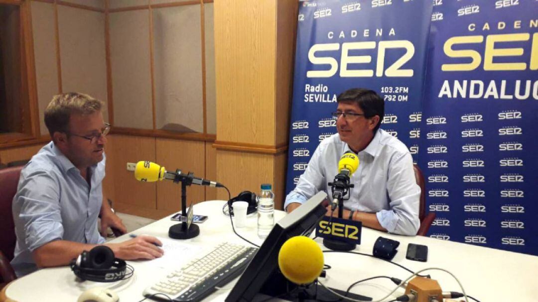 Juan Marín, durante la entrevista en &#039;La Ventana Andalucía&#039;