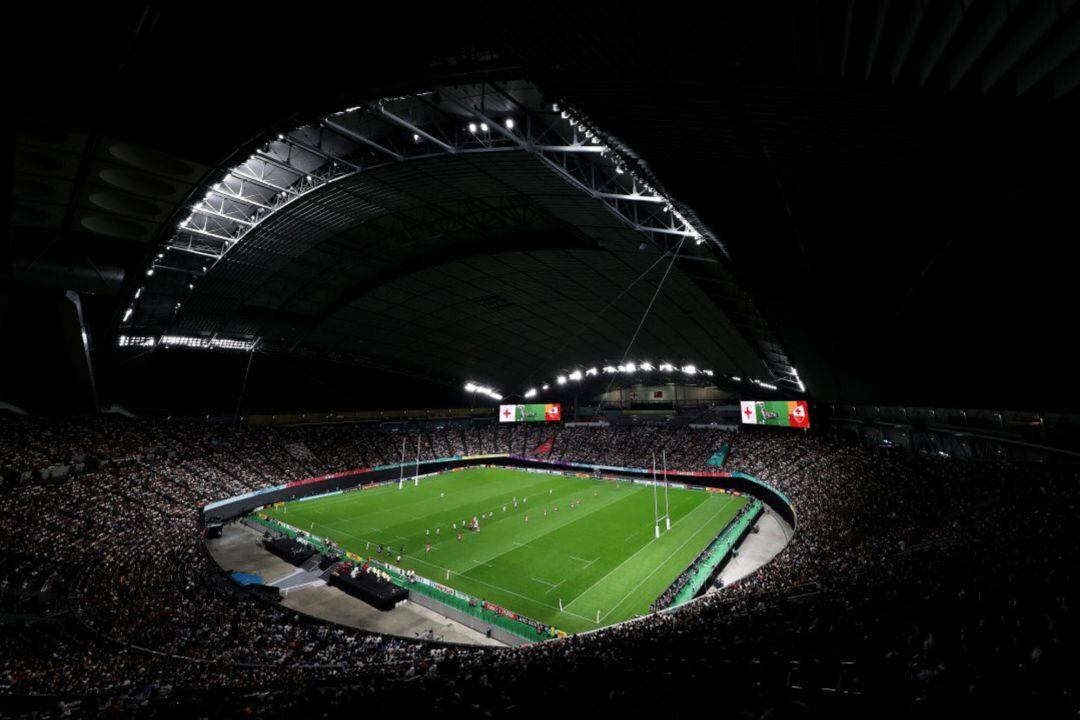 Una vista panorámica del Sapporo Dome.