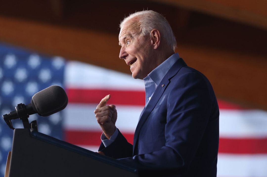 El presidente Joe Biden durante un acto en Virginia