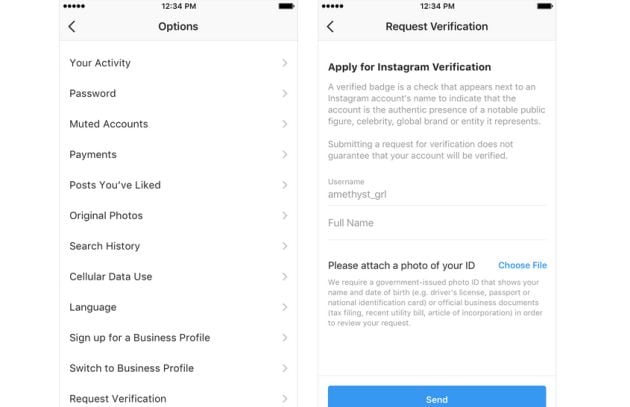 La verificación de los perfiles llega a Instagram.