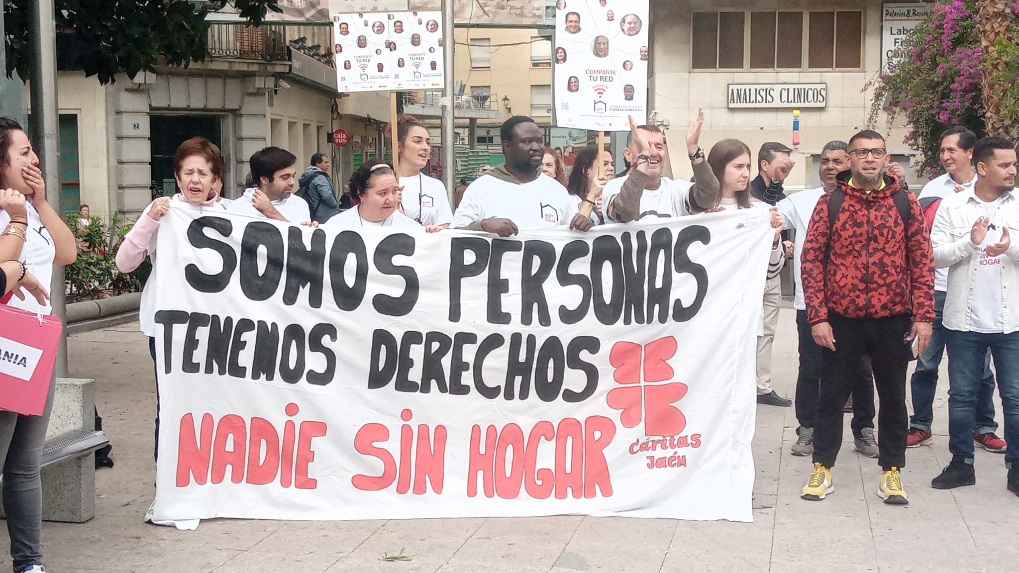 Concentración Cáritas con motivo del Días de las Personas Sin Hogar