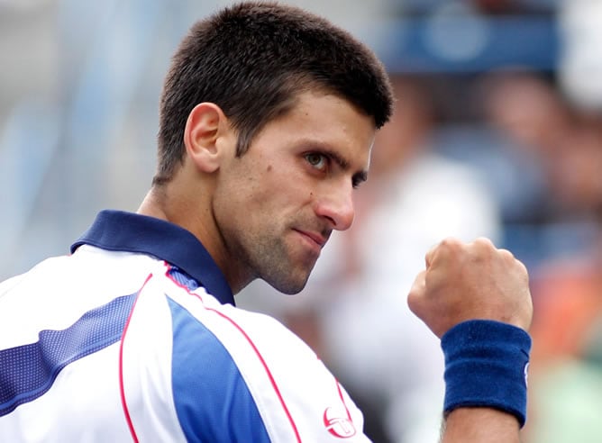 Djokovic celebra su vitoria en Indian Wells