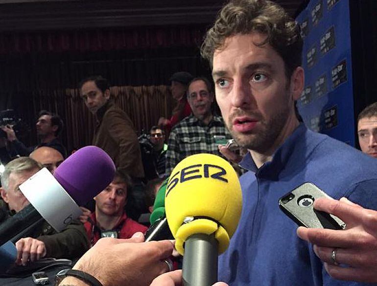 Pau Gasol, en el &#039;media day&#039; del All-Star