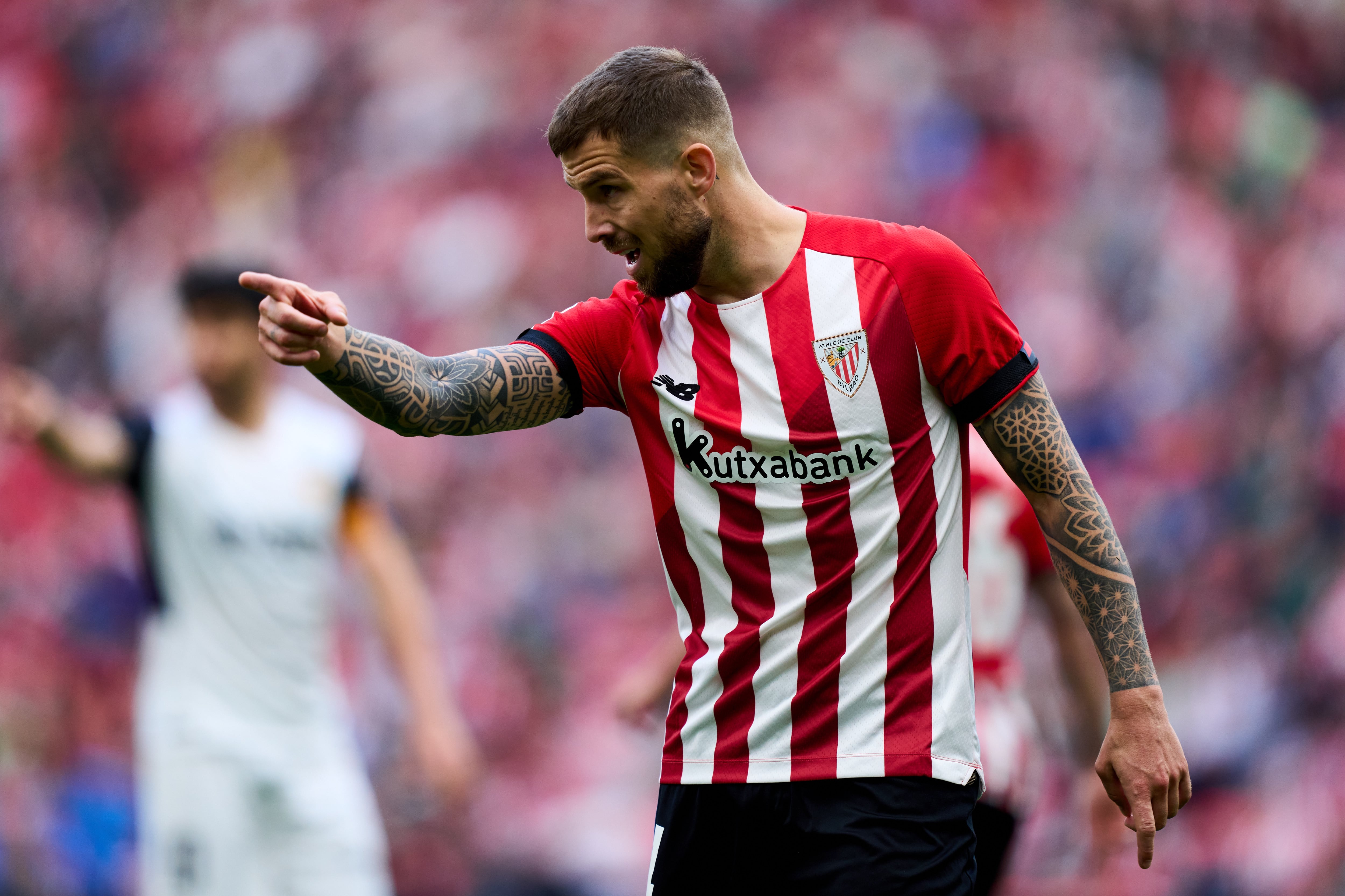 Iñigo Martínez, durante un partido de Liga ante el Valencia