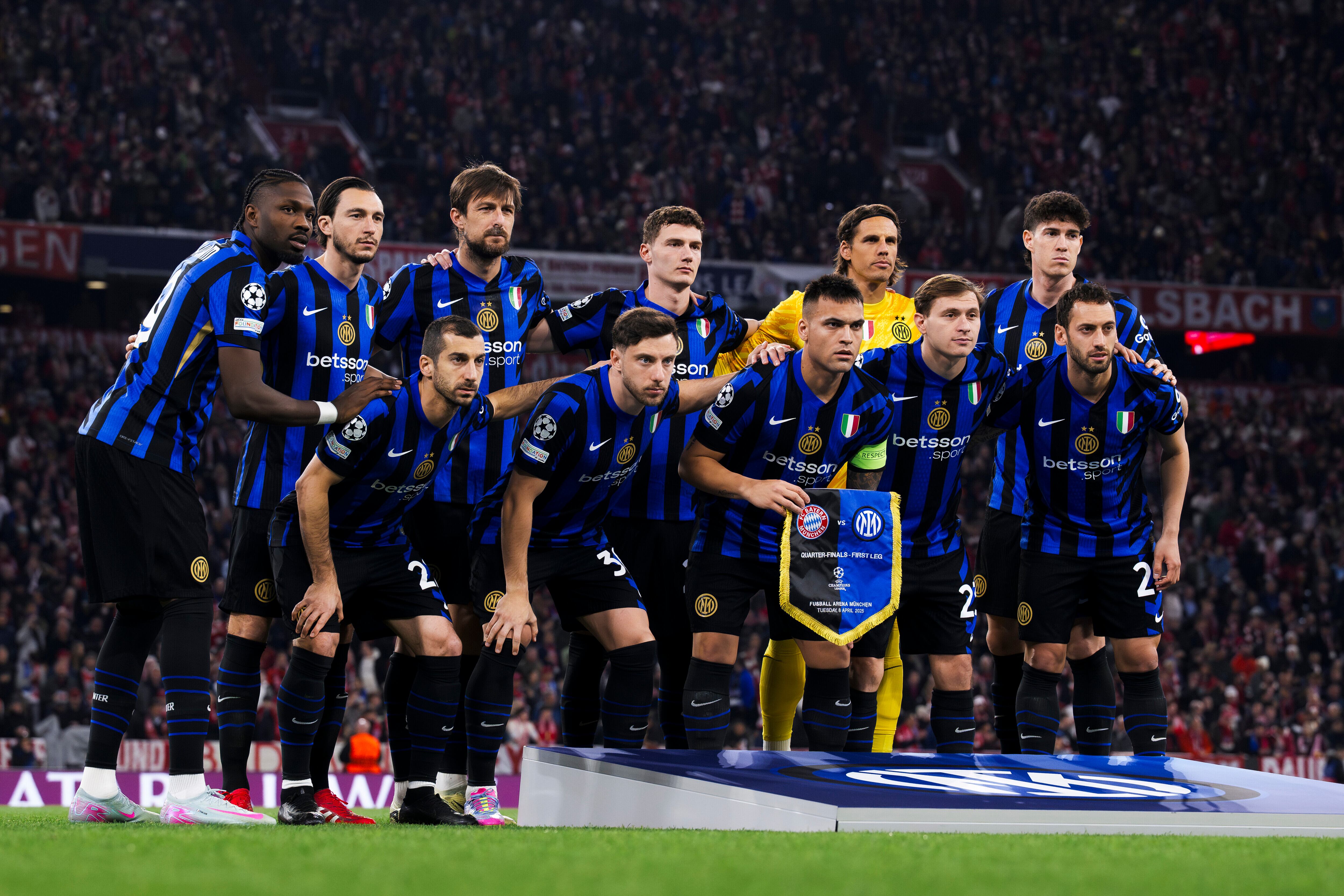 El once del Inter que jugó hace unas semanas contra el Bayern de Múnich