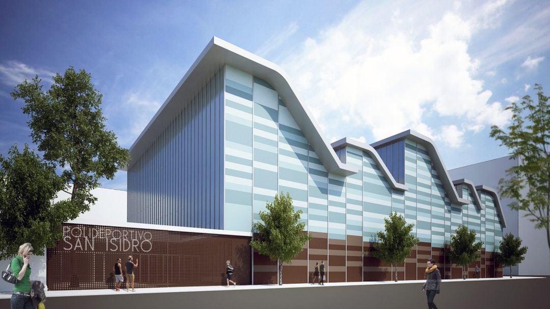 Figuración del futuro pabellón de San Isidro