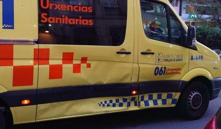 Ambulancia implicada en un accidente en A Coruña