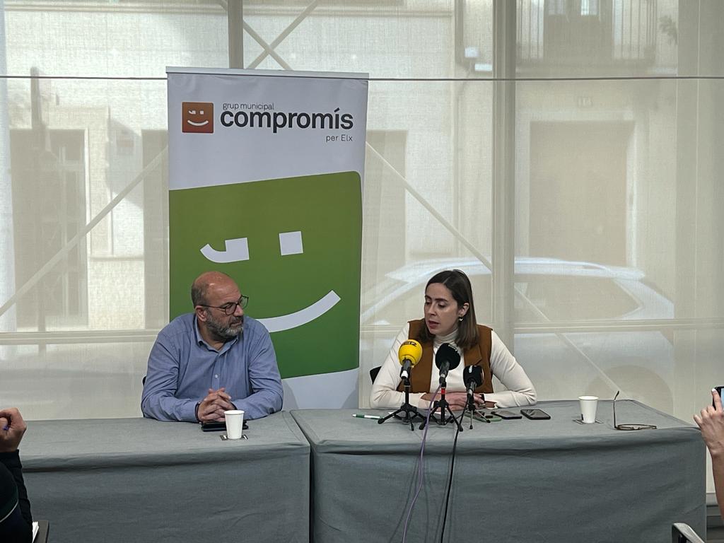 Esther Díez y Felip Sànchez de Compromís Elche