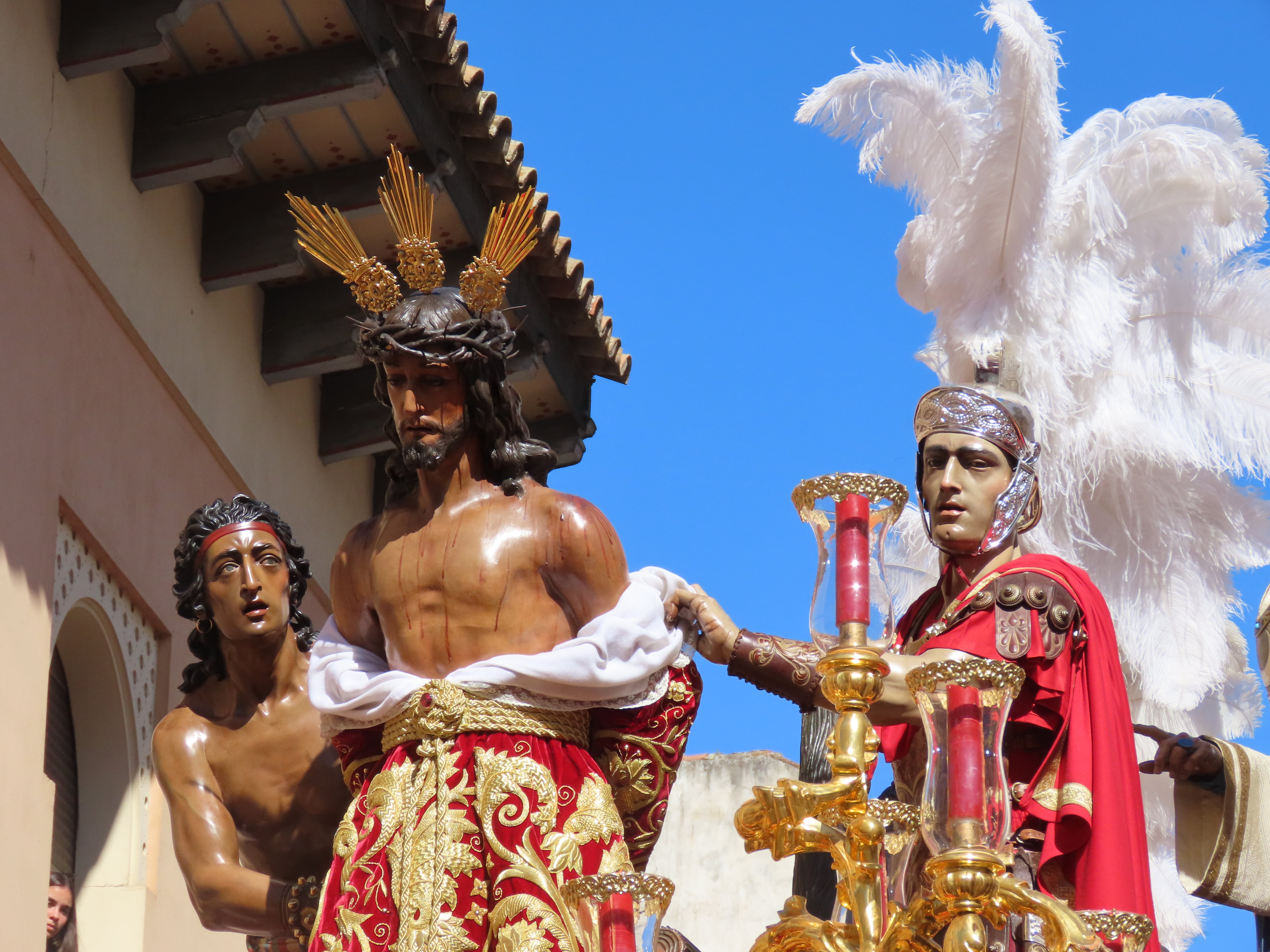 Nuestro padre Jesús de las Penas a su salida de San Andrés en Córdoba