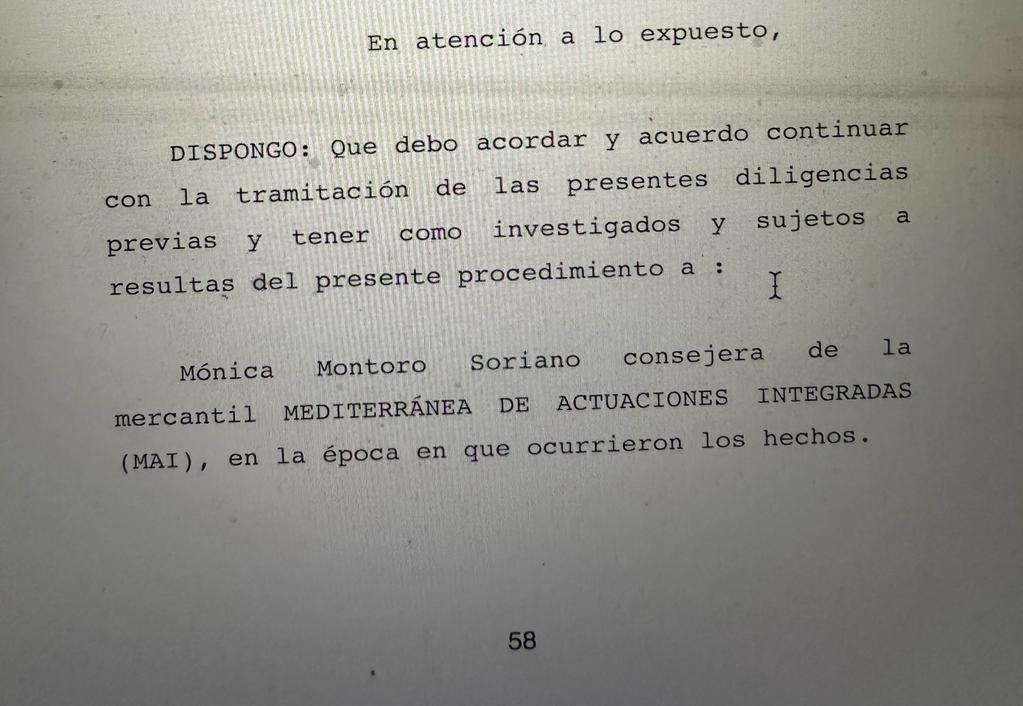 Los documentos que muestran la imputación del próximo alto cargo de la Generalitat nombrado por Carlos Mazón