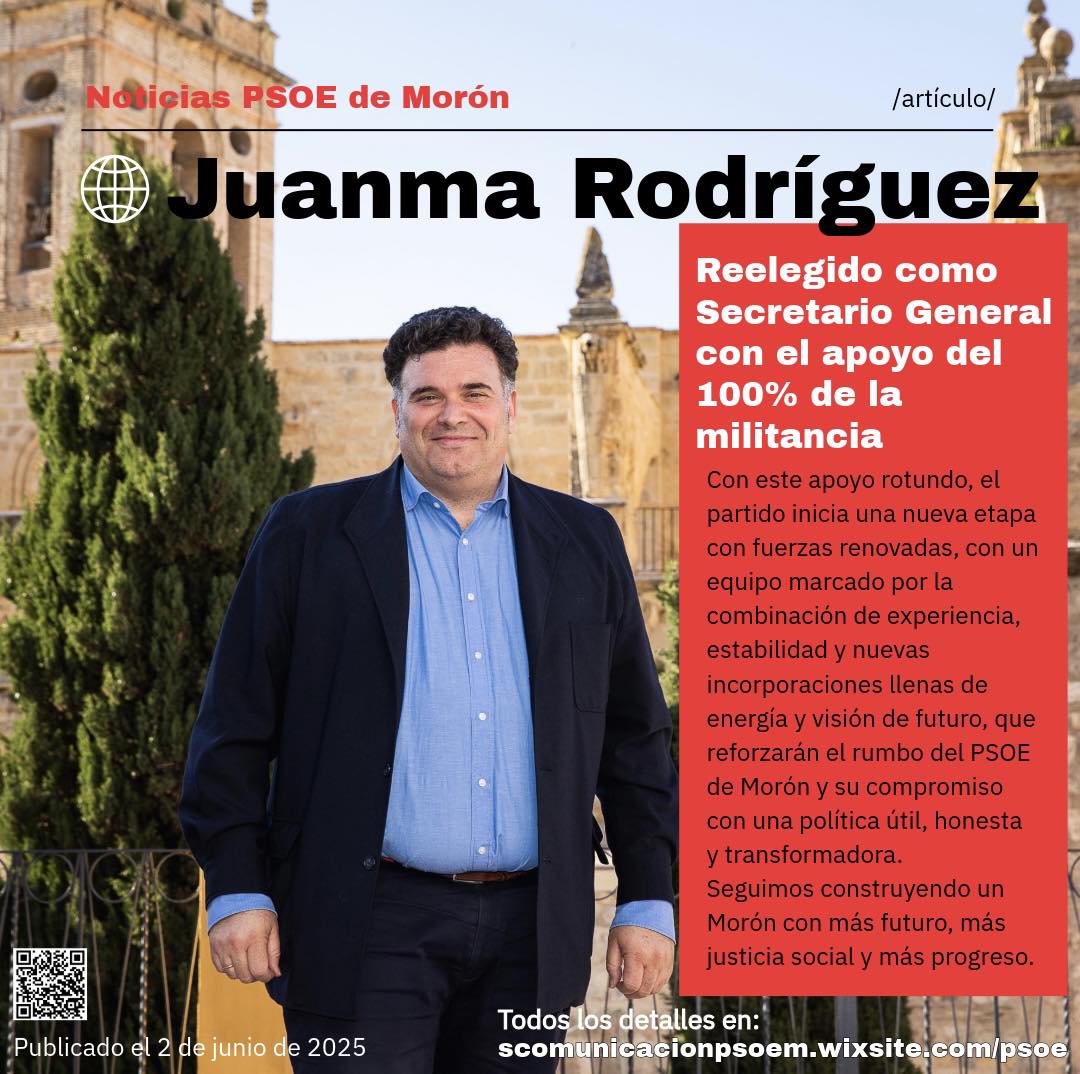 Imagen del comunicado que ha emitido el PSOE de Morón en sus redes sociales