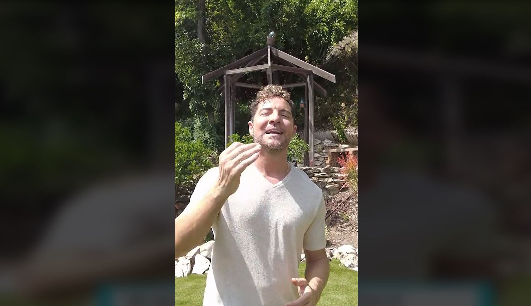 David Bisbal en el vídeo que ha subido a TikTok