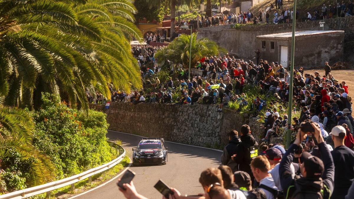 Kalle Rovanperä y Toyota mandan en el arranque del Rallye Islas Canarias