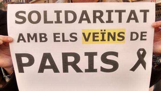 Pancartes i lemes dels ciutadans.