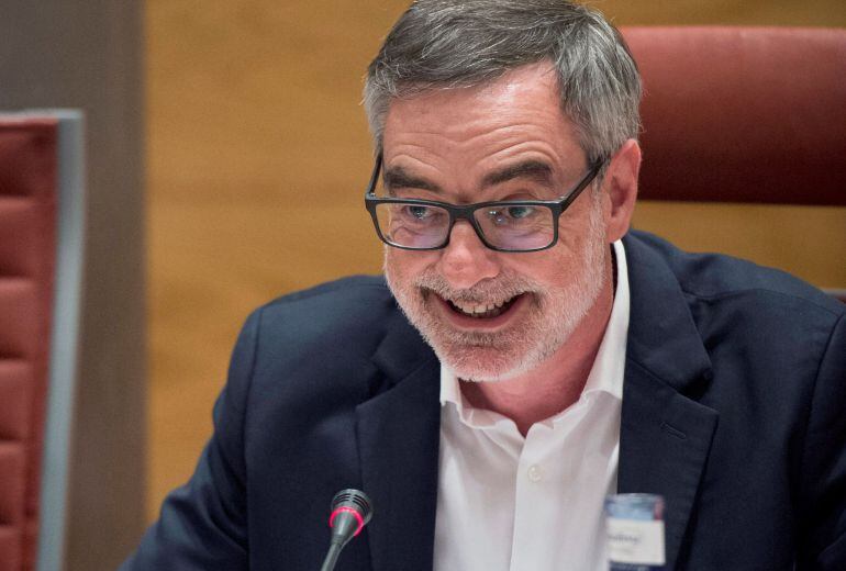 El secretario general de Ciudadanos, José Manuel Villegas, comparece ante la comisión de investigación de la financiación de los partidos políticos, esta tarde en el Senado