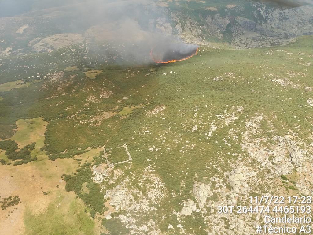 Incendio en Candelario, Salamanca
