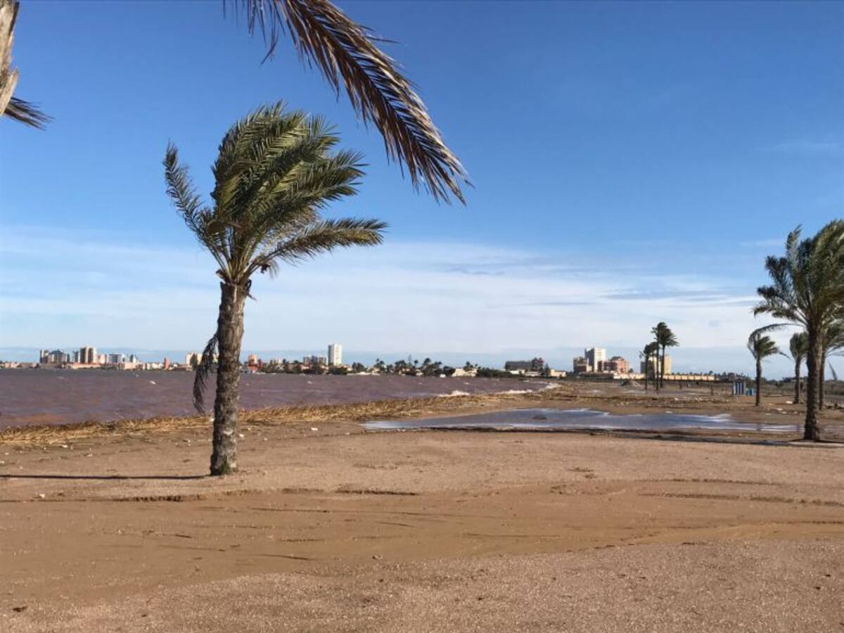 Las secuelas del temporal en el Mar Menor, en imágenes