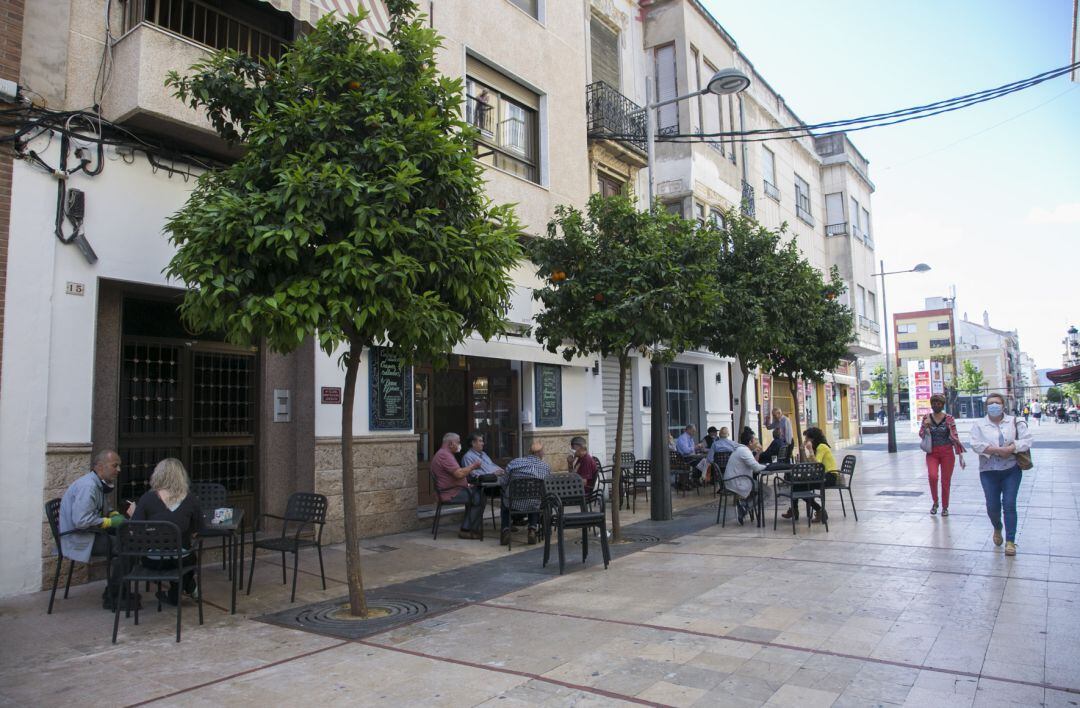 Ocupación de la vía pública en la ciudad de Gandia 