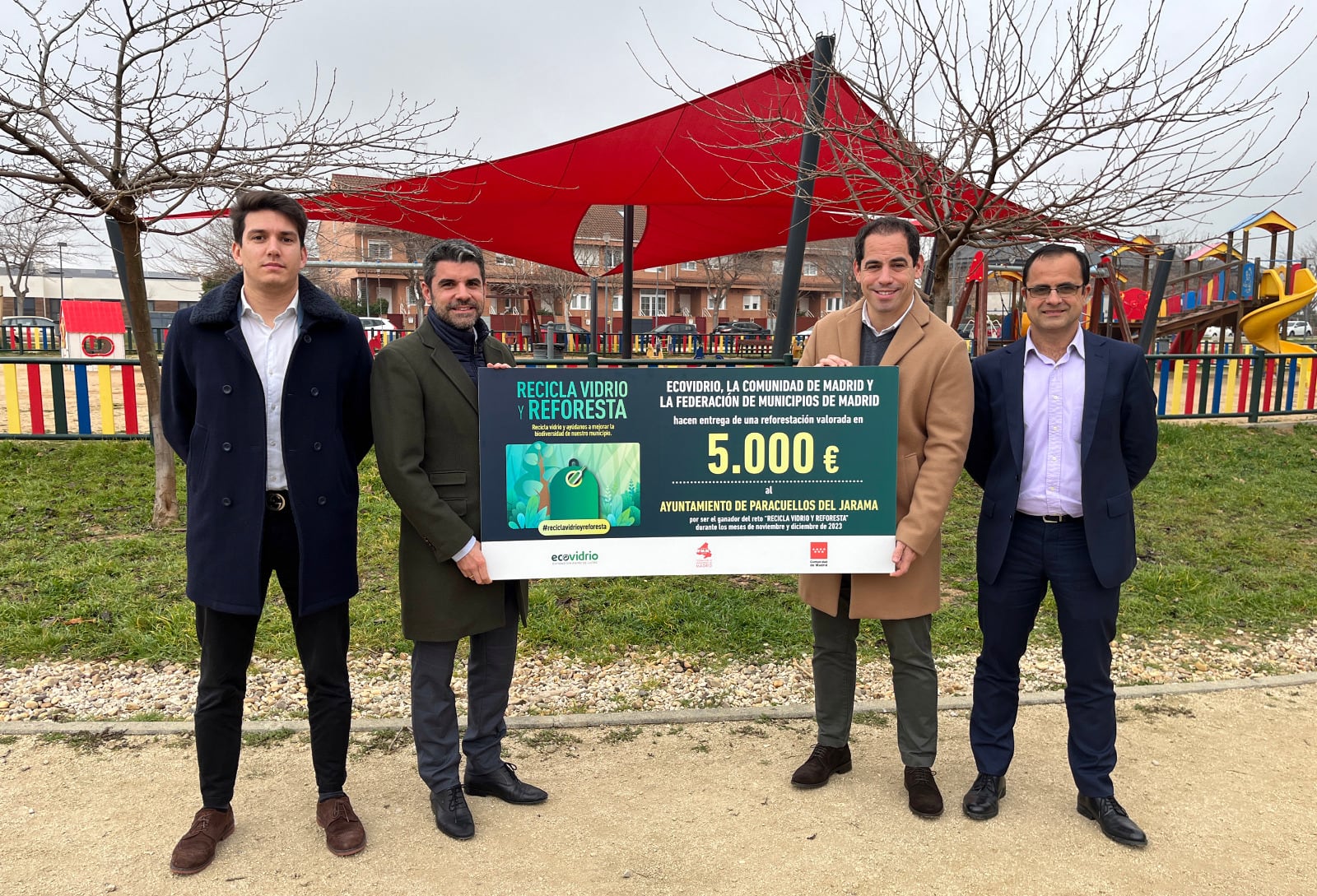 Paracuellos de Jarama recibe el premio de la campaña  ‘Recicla Vidrio y Reforesta’ de Ecovidrio