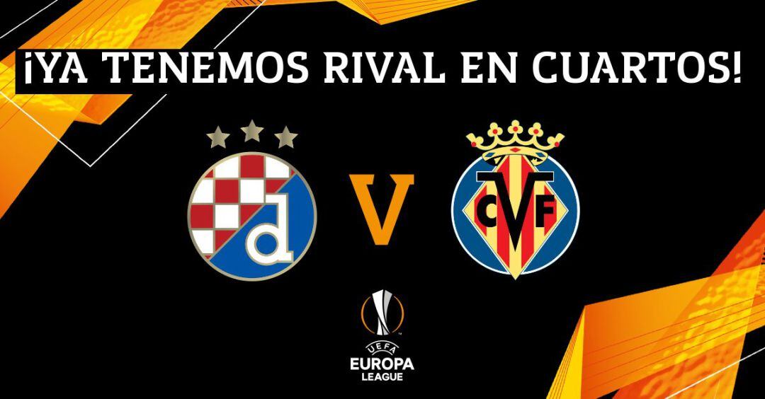 El partido de ida se disputará el 8 de abril en Zagreb y el de vuelta se jugará el 15 de dicho mes en La Cerámica de Villarreal