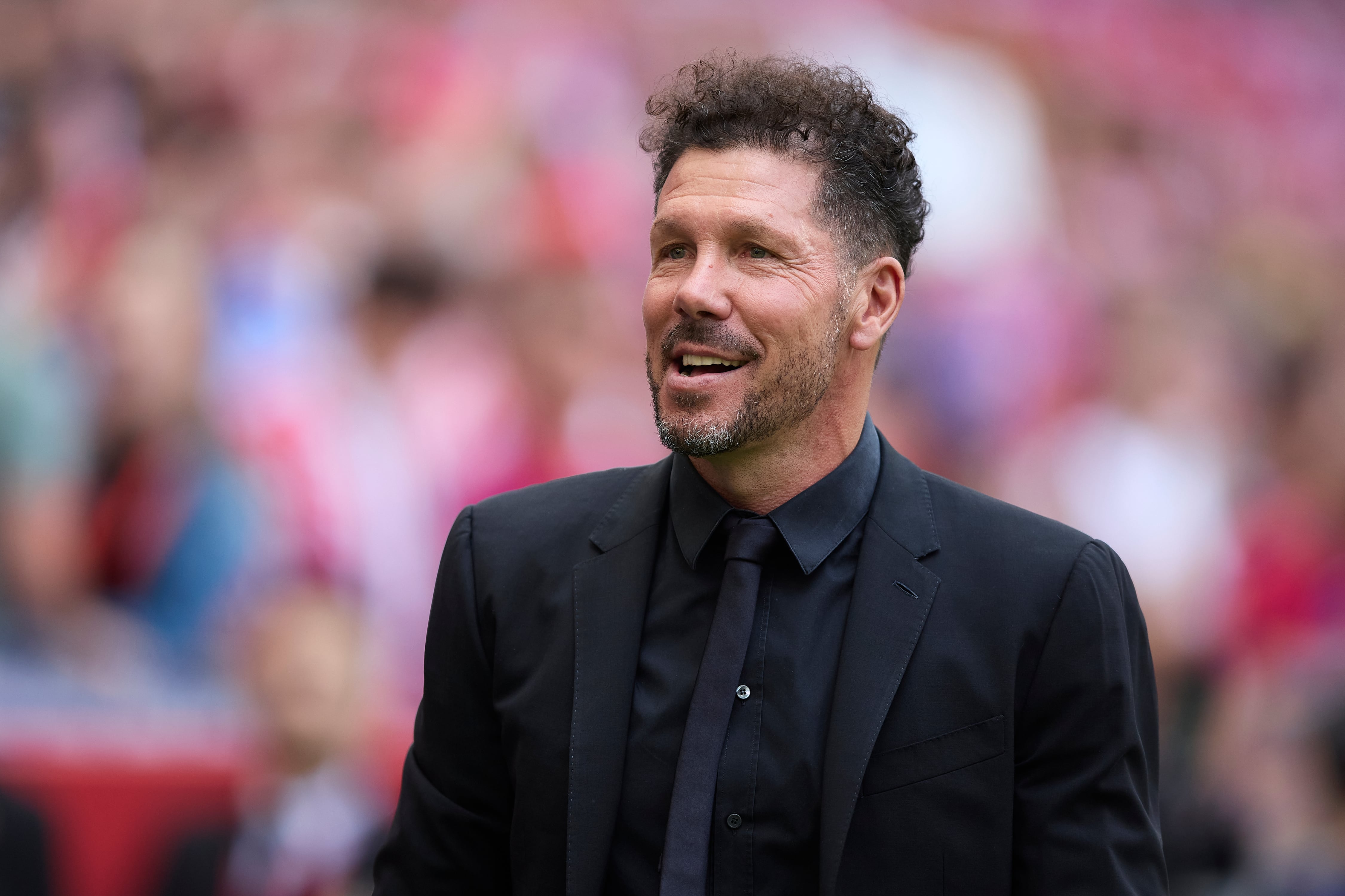 Diego Pablo Simeone, durante el partido de LIga entre Atlético de Madrid y RC Celta de Vigo