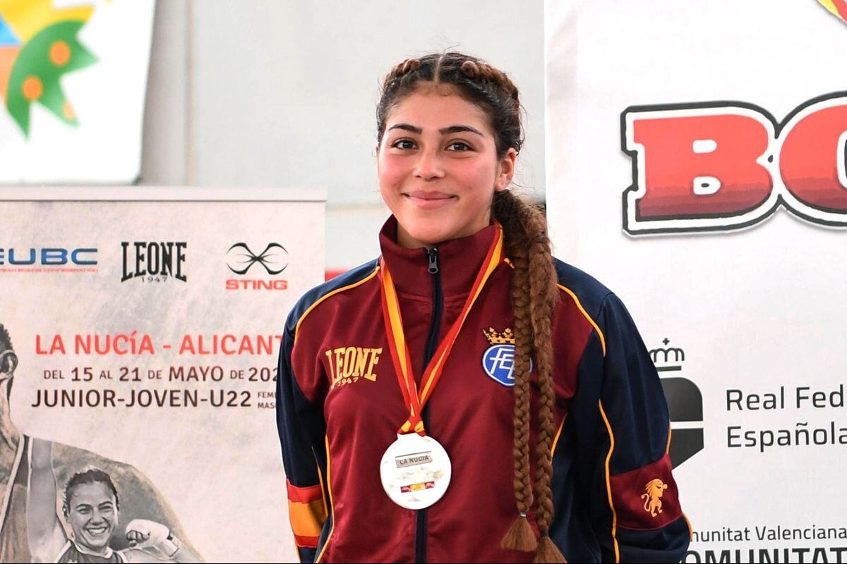 Nayara Arroyo, con la medalla de plata del Torneo Internacional Boxam hace apenas un par de semanas