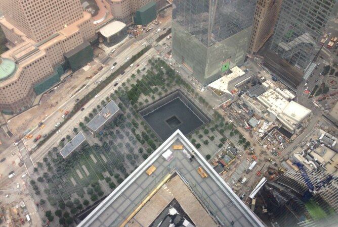 Las obras en la zona del World Trade center