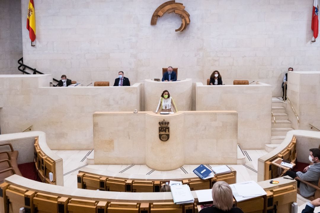 Comparecencia de Paula Fernández en el Parlamento de Cantabria.