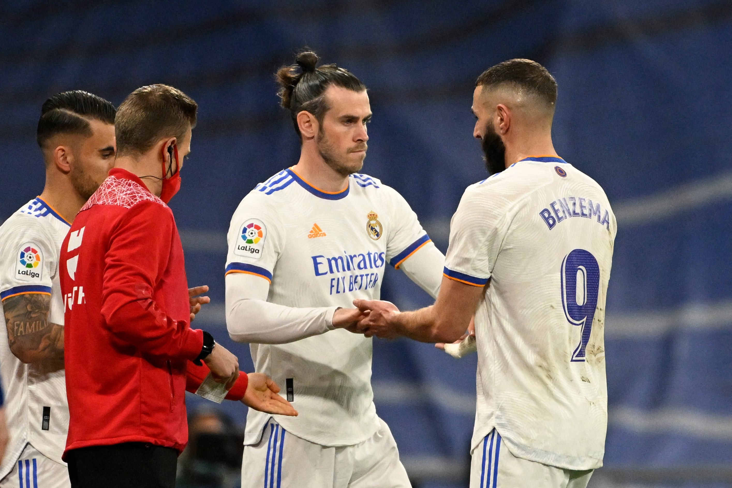 Gareth Bale recibe pitos del Santiago Bernabéu en el partido del Real Madrid contra el Getafe (Photo by Pierre-Philippe MARCOU / AFP) (Photo by PIERRE-PHILIPPE MARCOU/AFP via Getty Images)