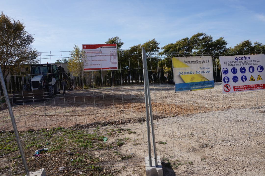 Solar donde se ubica el skatepark